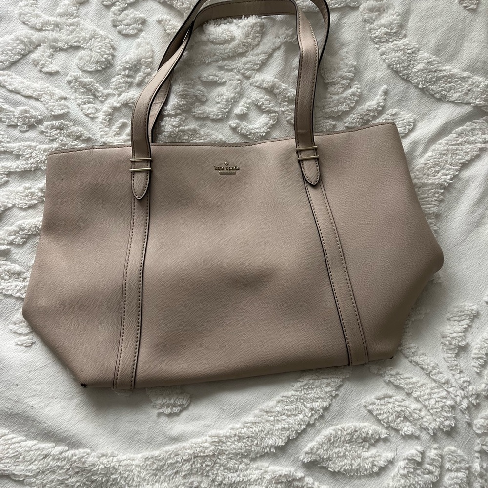 Kate Spade Taupe Leather Tote